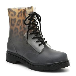 Mix No. 6 Leopard Rahima Combat/Rain Boot